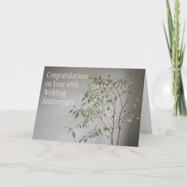 65th Wedding Anniversary Card (Front)
