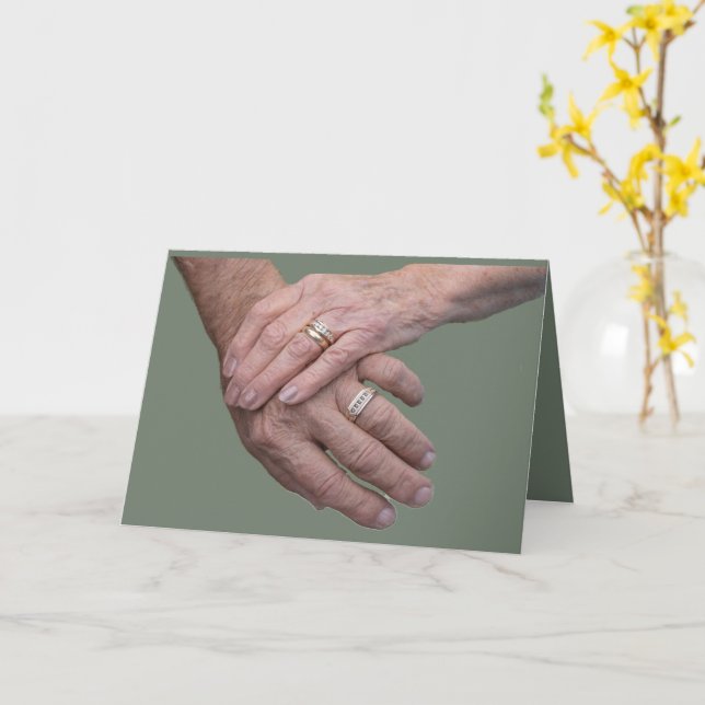 65th Wedding Anniversary Card and Poem (Yellow Flower)