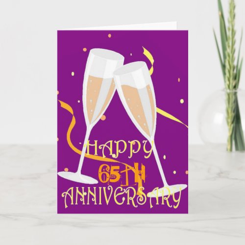 65th wedding anniversary champagne celebration