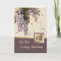 65th Wedding Anniversary Greeting Cards