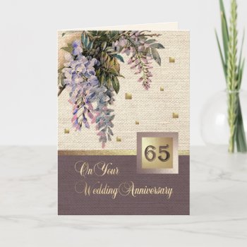 65th Wedding Anniversary Greeting Cards by YourWeddingDay at Zazzle