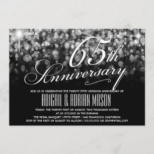 65th Wedding Anniversary Invitation