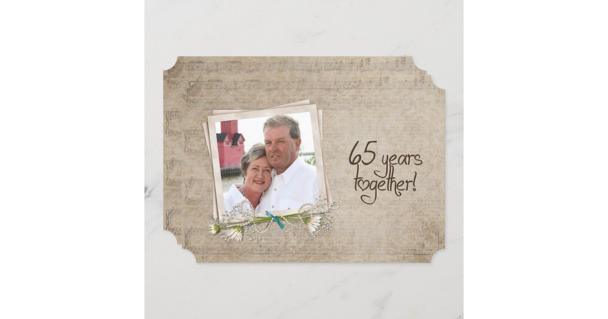 65th Wedding Anniversary Open House Invitation | Zazzle