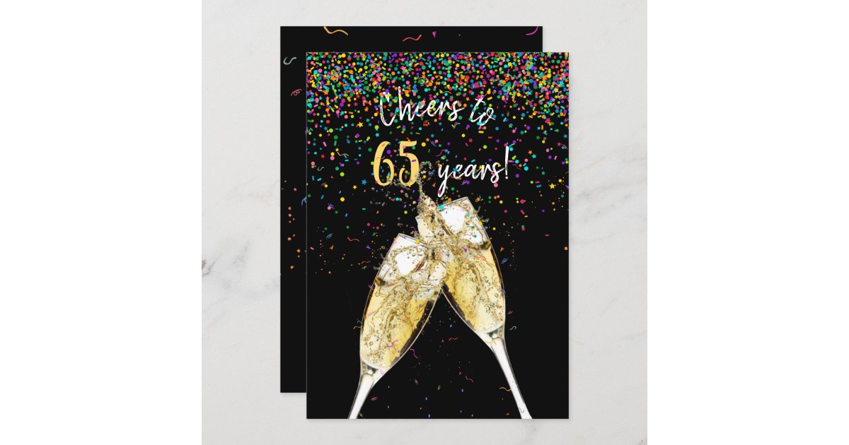 65th wedding anniversary party invitation | Zazzle