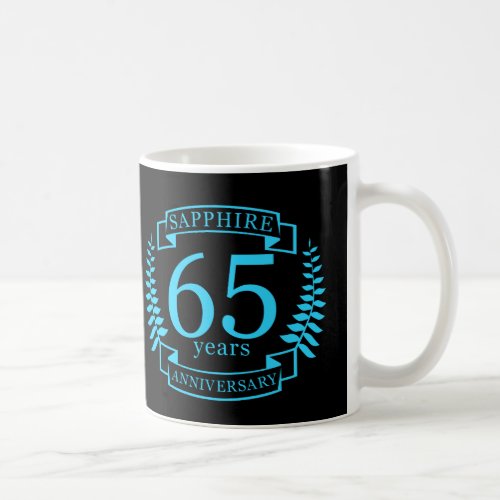 65th Wedding ANNIVERSARY SAPPHIRE Coffee Mug