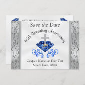 65th Wedding Anniversary Save the Date Cards (Front/Back)