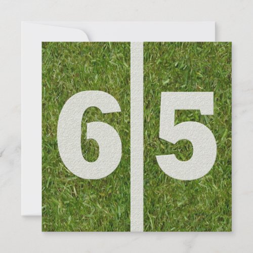 65th Yard Birthday Invitation