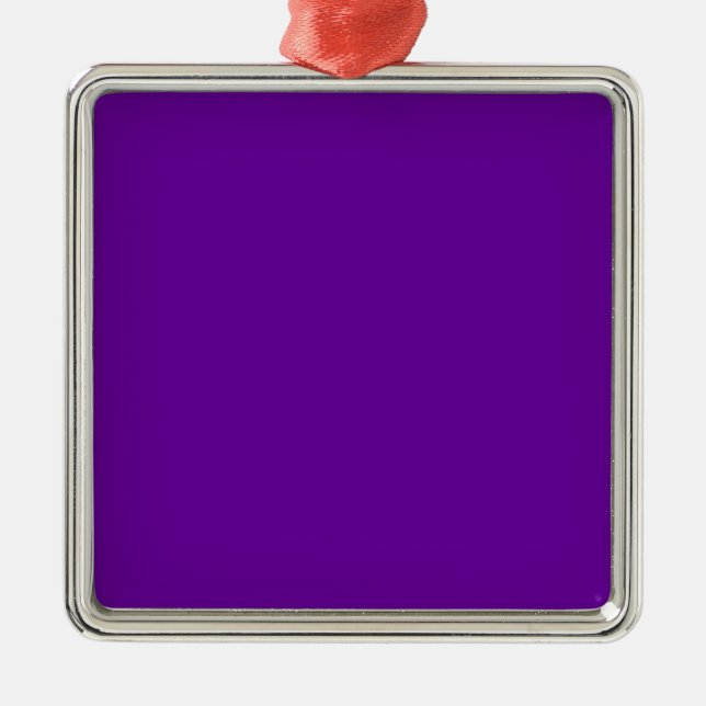 660099 Purple Metal Ornament (Front)