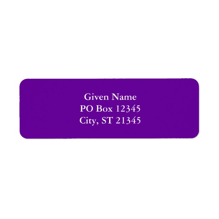 660099 Purple Return Address Labels