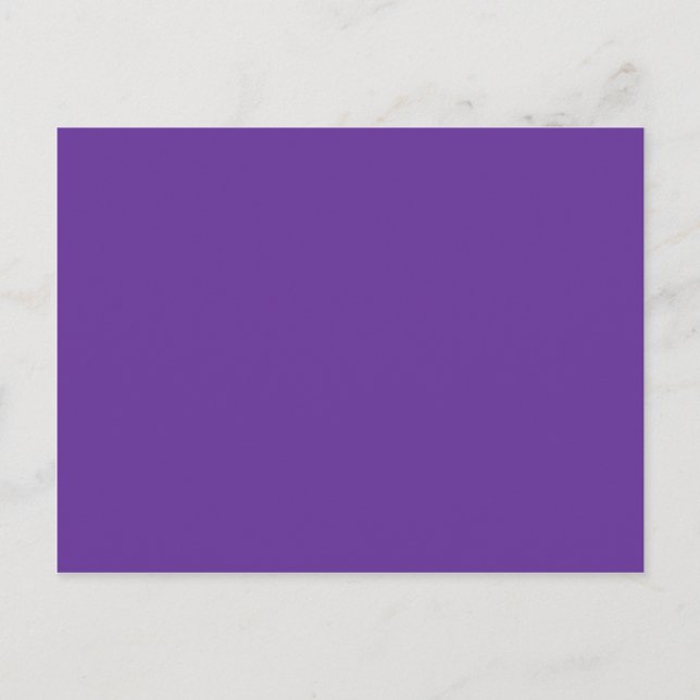 663399 Solid Color Purple Background Template Postcard (Front)