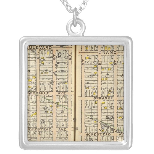 6667 Scarsdale, East Chester Silver Plated Necklace (Front)