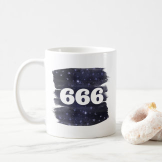 666 Angel Number Stars Higher Self Alignment Coffee Mug