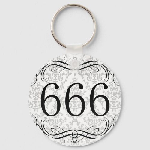 666 Area Code Keychain