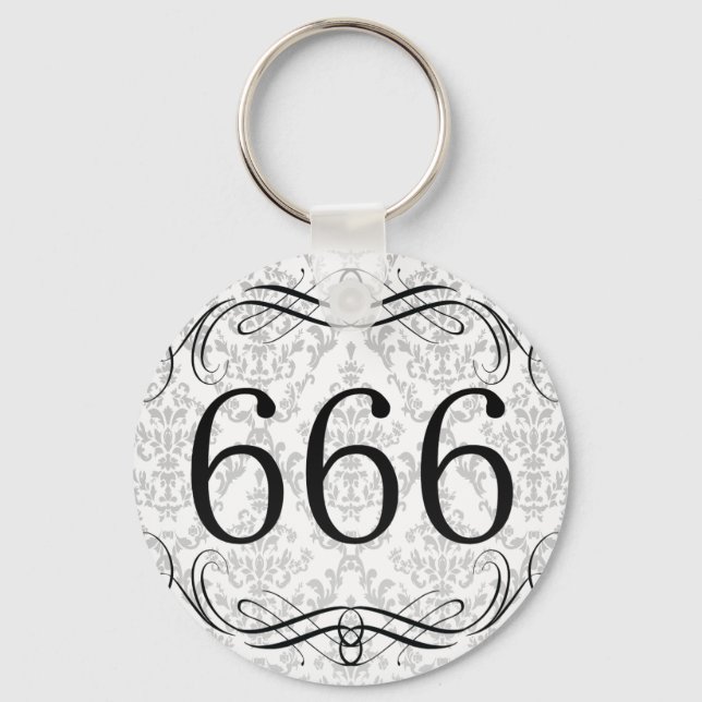 666 Area Code Keychain (Front)