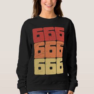 666 Number of the Beast Satanic Occult Pagan Gothi Sweatshirt