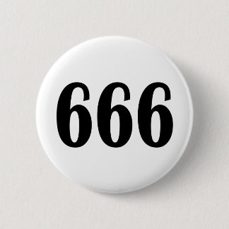 666 PINBACK BUTTON