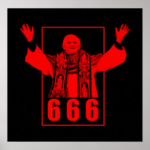 666 Pope Poster