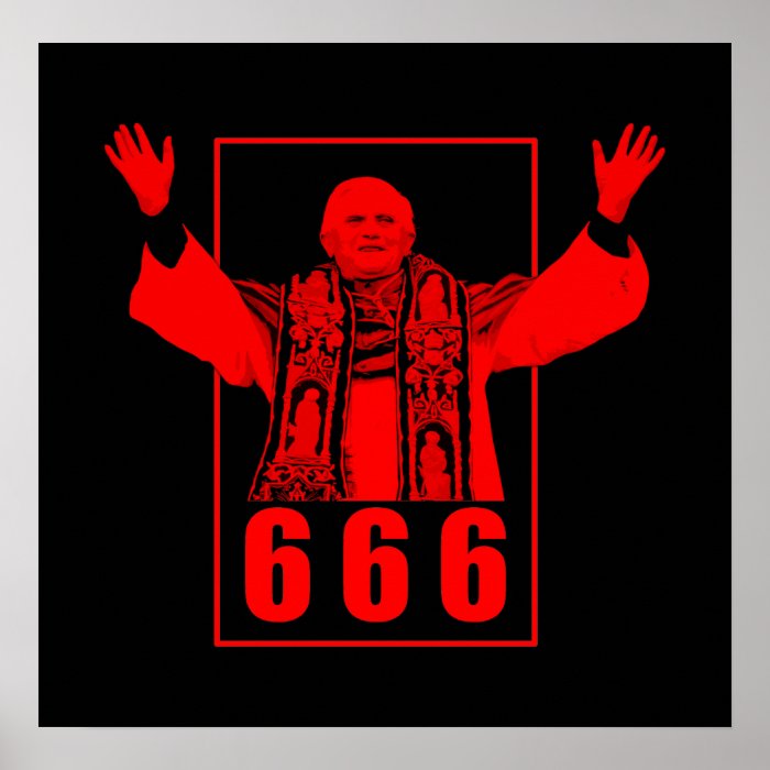 666 Pope Posters