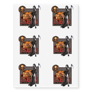 666 Temporary Tattoos Sheet