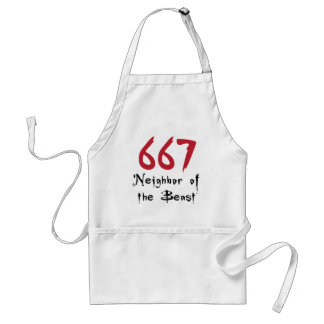 667 Neighbor of the Beast Adult Apron