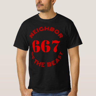 667 The Neighbor Of The Beast - v2 (red) T-Shirt