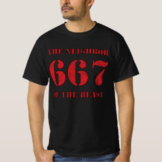 667 The Neighbor Of The Beast (vintage red) T-Shirt