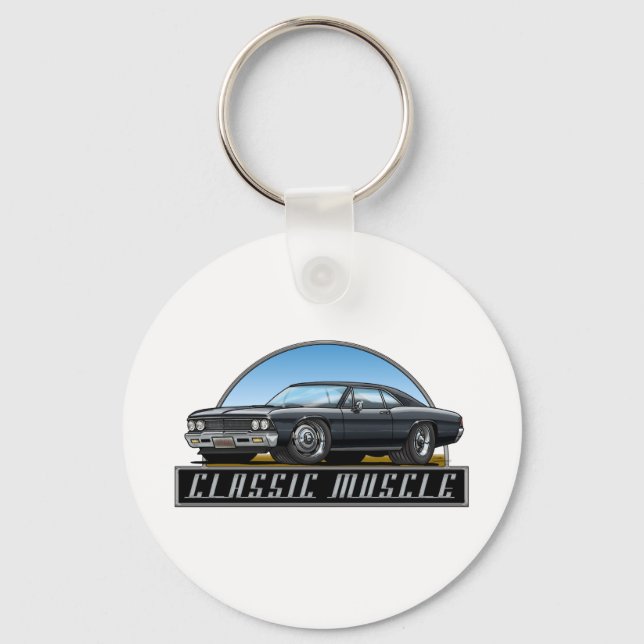 66 Chevelle Black Keychain (Front)