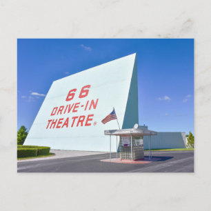 66 Drive-In Theatre, Route 66, Carthage, Missouri Postcard