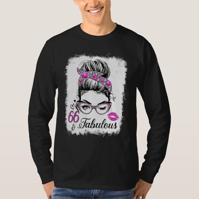 66 & Fabulous Since 1956 Birthday Queen 66 Years O T-Shirt (Front)
