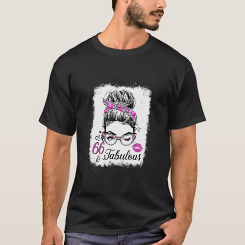 66  Fabulous Since 1956 Birthday Queen 66 Years O T_Shirt