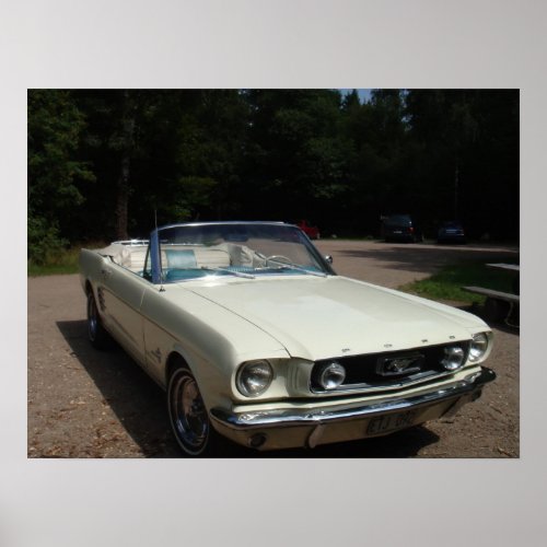 66 Mustang Cabriolet Poster