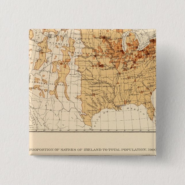 66 Natives Ireland 1900 Pinback Button (Front)