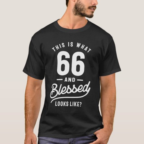 66 Year Old _ 66th Birthday Funny Gift T_Shirt