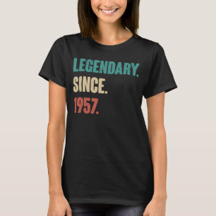 66 Years Old Vintage 1957 Birthday 66th Decoration T-Shirt
