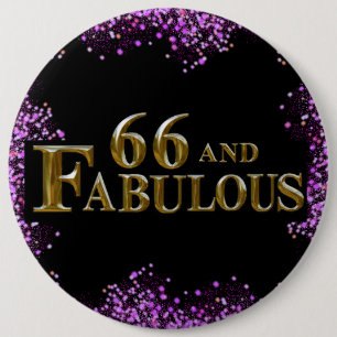 66th Birthday  Button