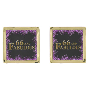 66th Birthday  Cufflinks