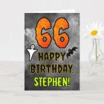[ Thumbnail: 66th Birthday: Eerie Halloween Theme + Custom Name Card ]