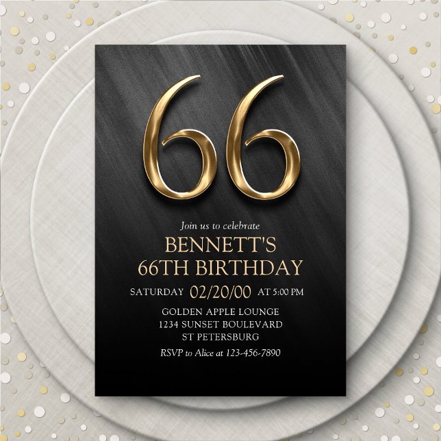66th Birthday Invitation (Creator Uploaded)