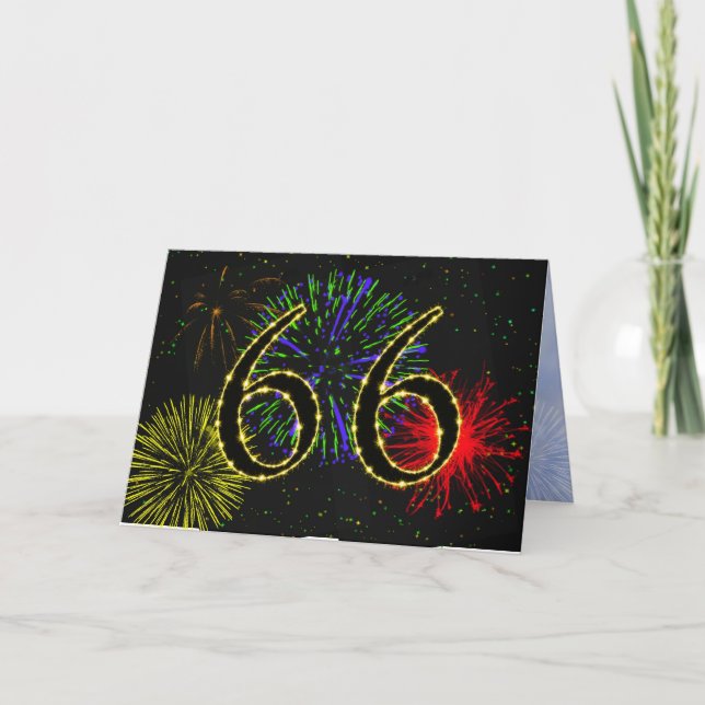 66th Birthday Party Invitation (Front)