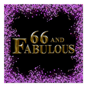 66th Birthday Poster
