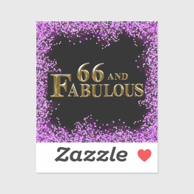 66th Birthday  Sticker (Sheet)