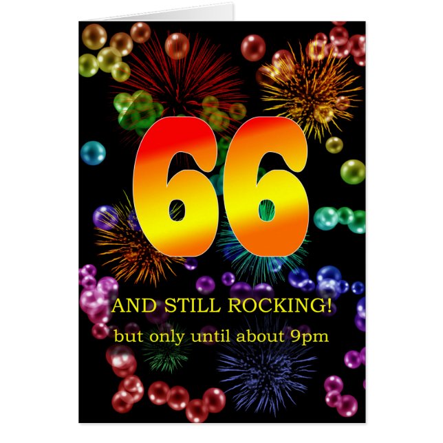 66th Birthday Still Rocking Cards (Front)