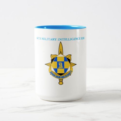 66TH MILITARY INTELLIGENCE BRIGADE  Two_Tone COFFEE MUG