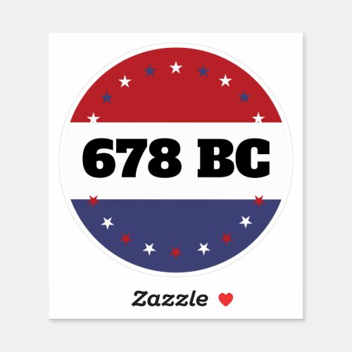 678 BC _ Conversation Starter Sticker