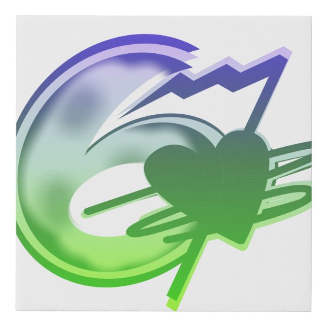 67 67 67 67 FAUX CANVAS PRINT (Front)