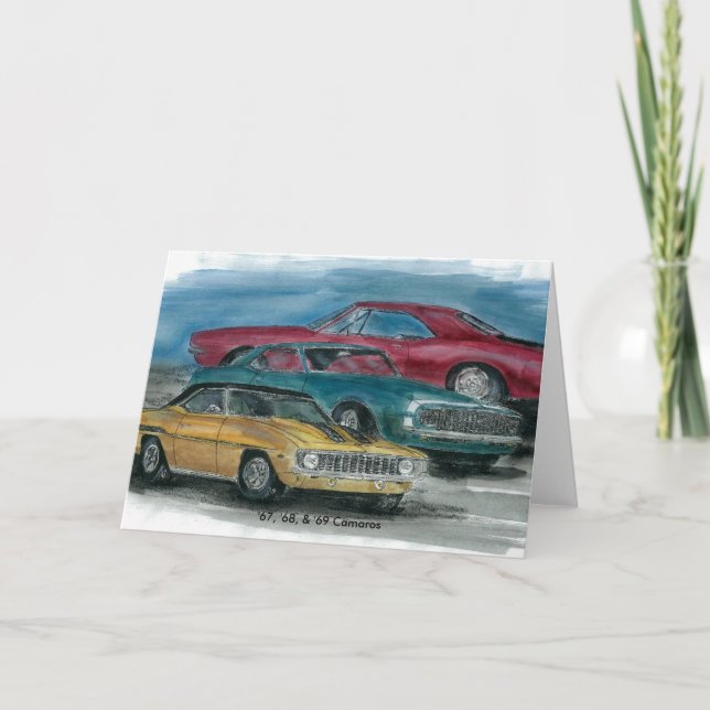 67, 68, 69 CAMAROS card (Front)