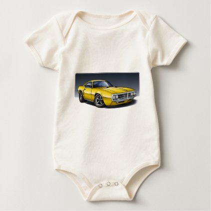 67_68_Firebird_Yellow Baby Bodysuit