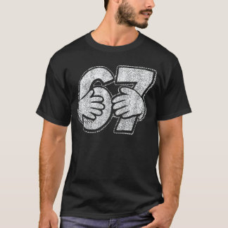 67 6 7 Hands Comic Style family T-Shirt