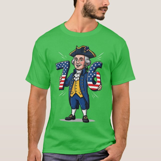 67 76 George Washington Shirt Six Seven American D (Front)