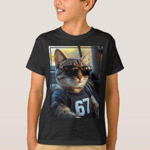 67 And Still Cool Funny Birthday Meme Cat  T-Shirt